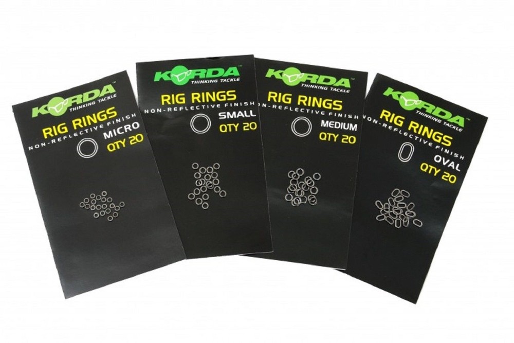 Korda Rig Rings 20 Per Pack - All Types and Sizes Available