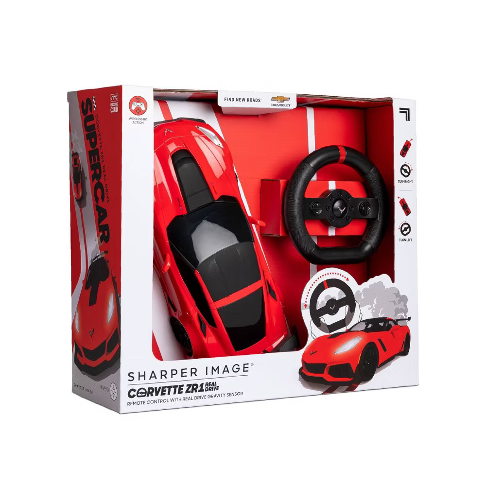 Sharper Image Remote Control 1:16 Scale Real Drive GM Corvette