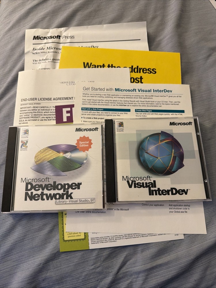 Microsoft Visual InterDev - Promotional Sample w/ Developer Network - Free Ship!