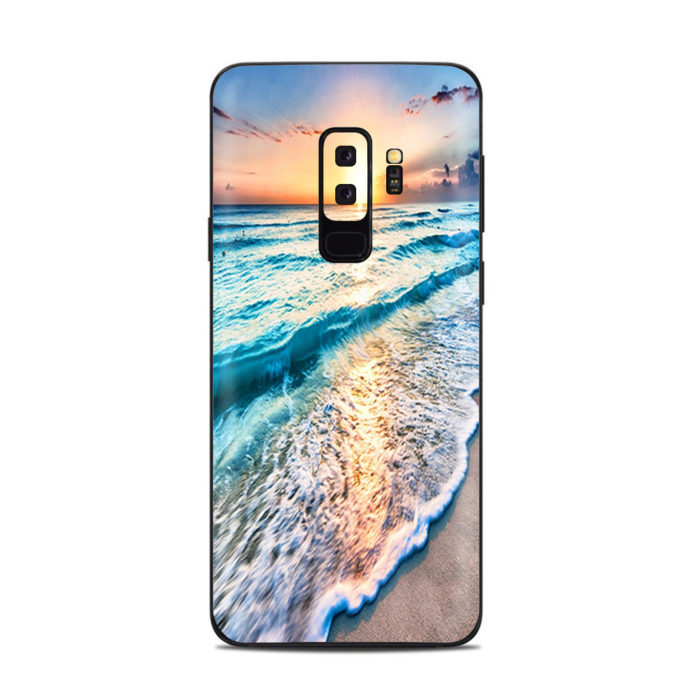 Samsung Galaxy S9 Plus Skins Decals - sunset on beach