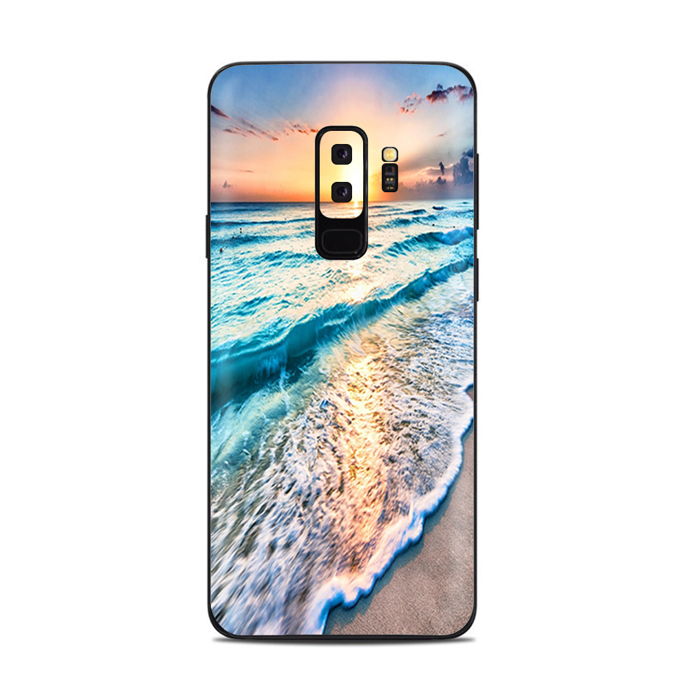 Samsung Galaxy S9 Plus Skins Decals - sunset on beach