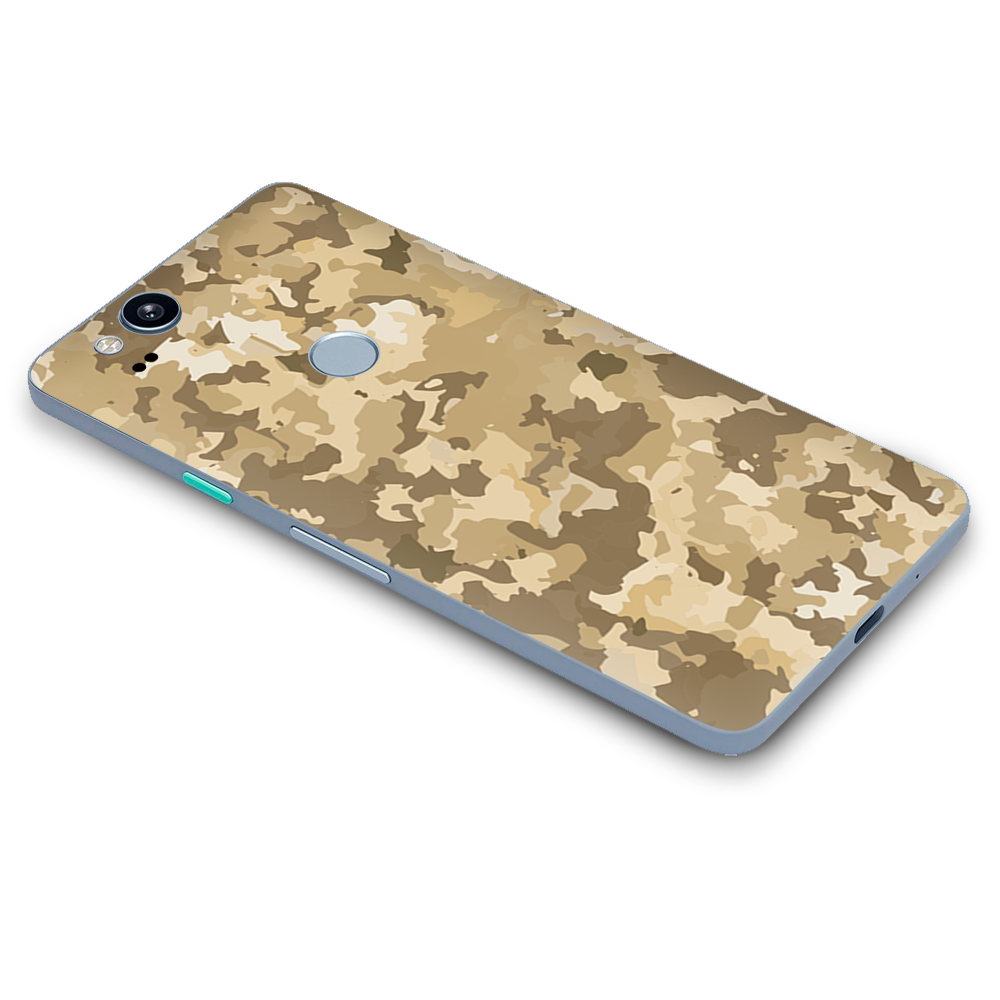 Google Pixel 2 Skins Decal Wrap Brown Desert Camo camouflage