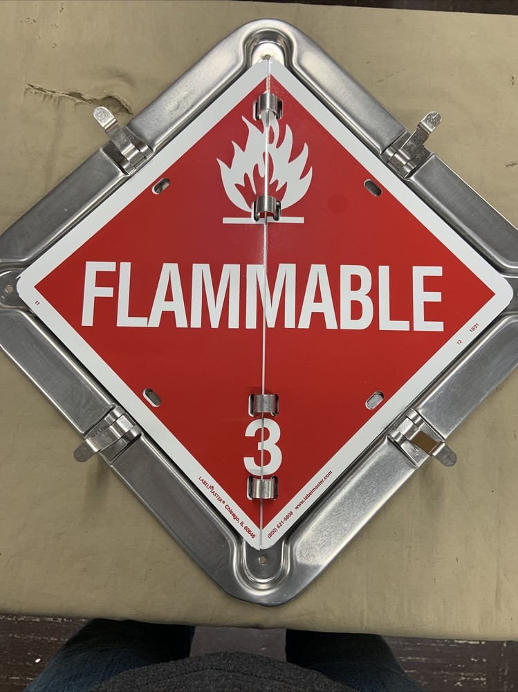 Imperial 37480 Fixed Frame Aluminum Flip Placard 9 Legend - Read Description