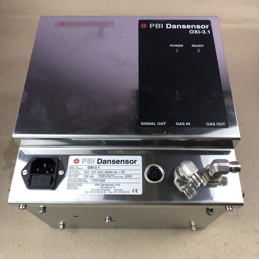 PBI Dansensor OXI-3.1 Oxygen Sensor Indicator, Gas Analyzer