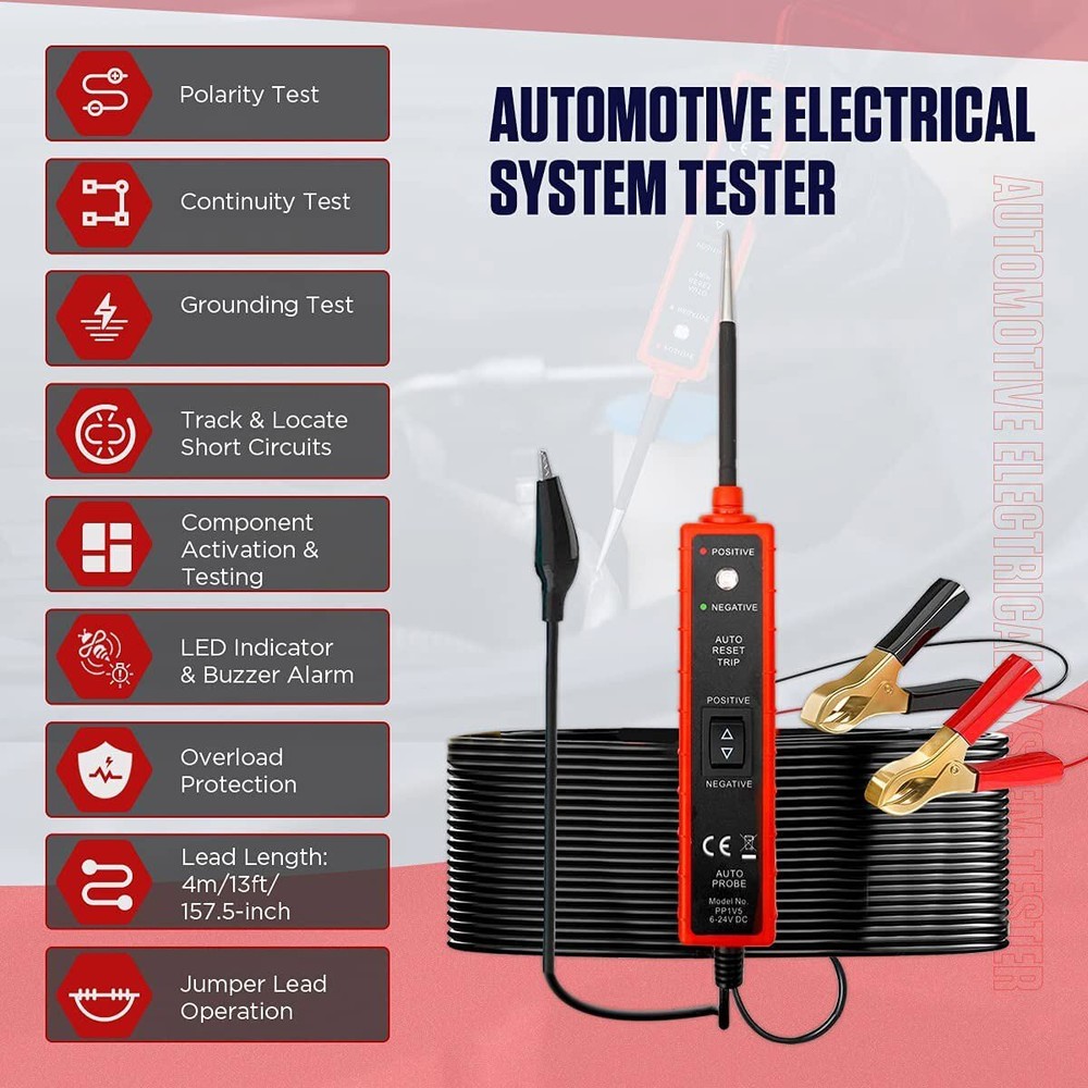Automotive Electrical Diagnosis System Test Light Circuit Probe Tester Tool