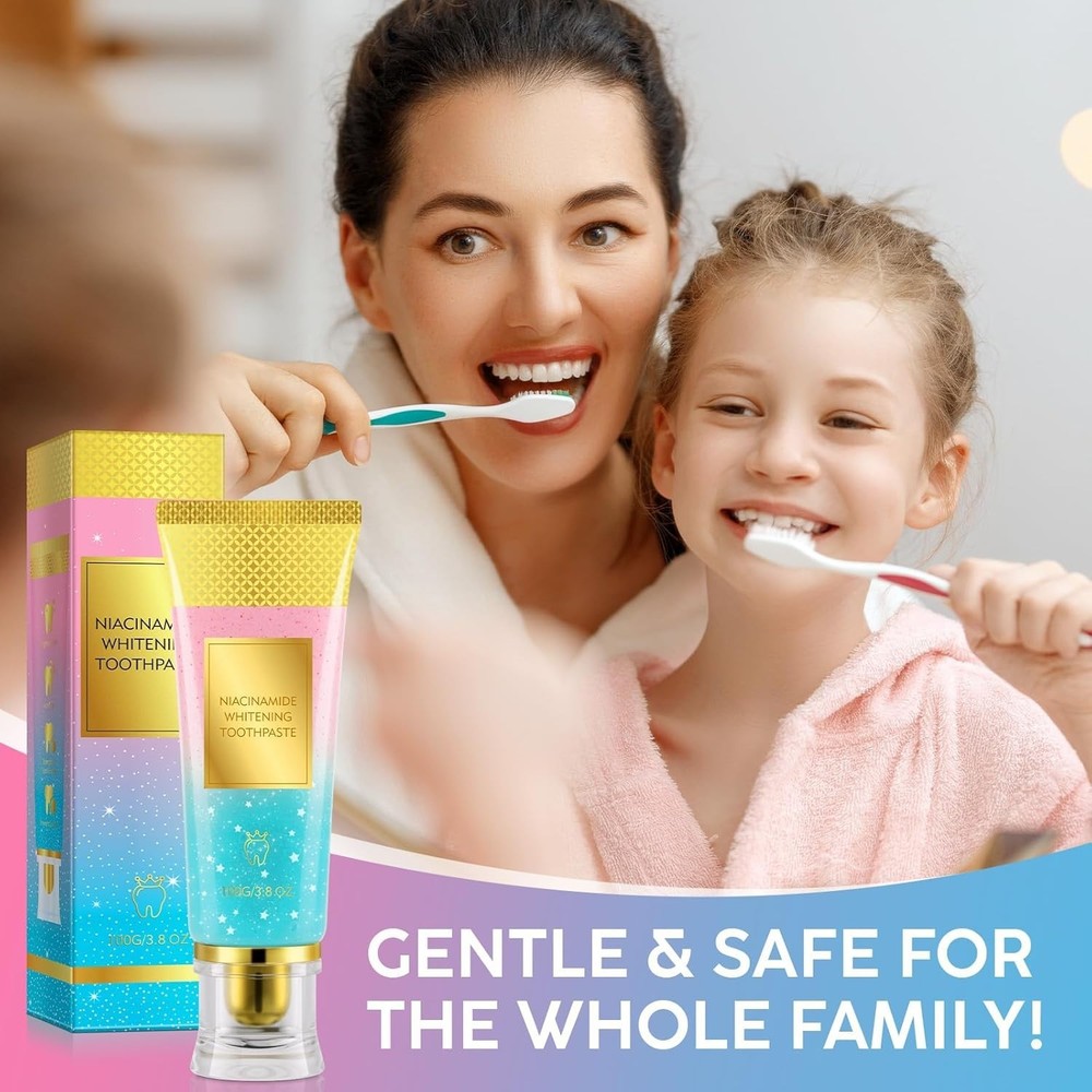 Niacinamide Whitening Toothpaste, Complete Care Toothpaste，Remove Tartar,Remo...