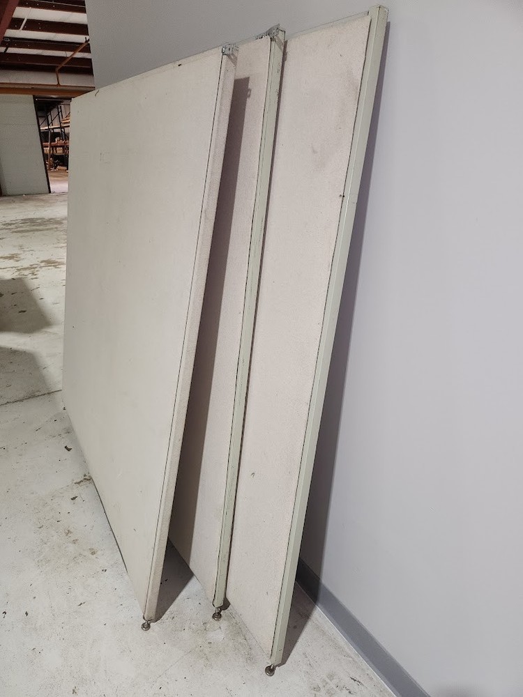 Assorted sizes cloth covered cubicle panels