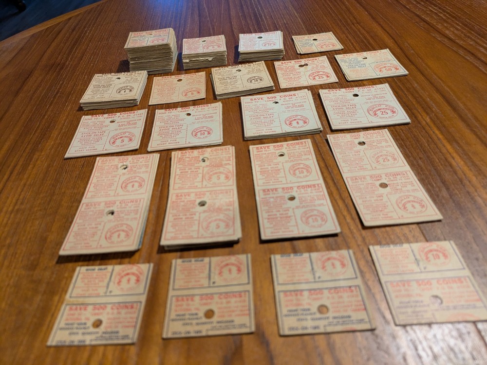 Vintage Mallo Cup coins, approximately 170