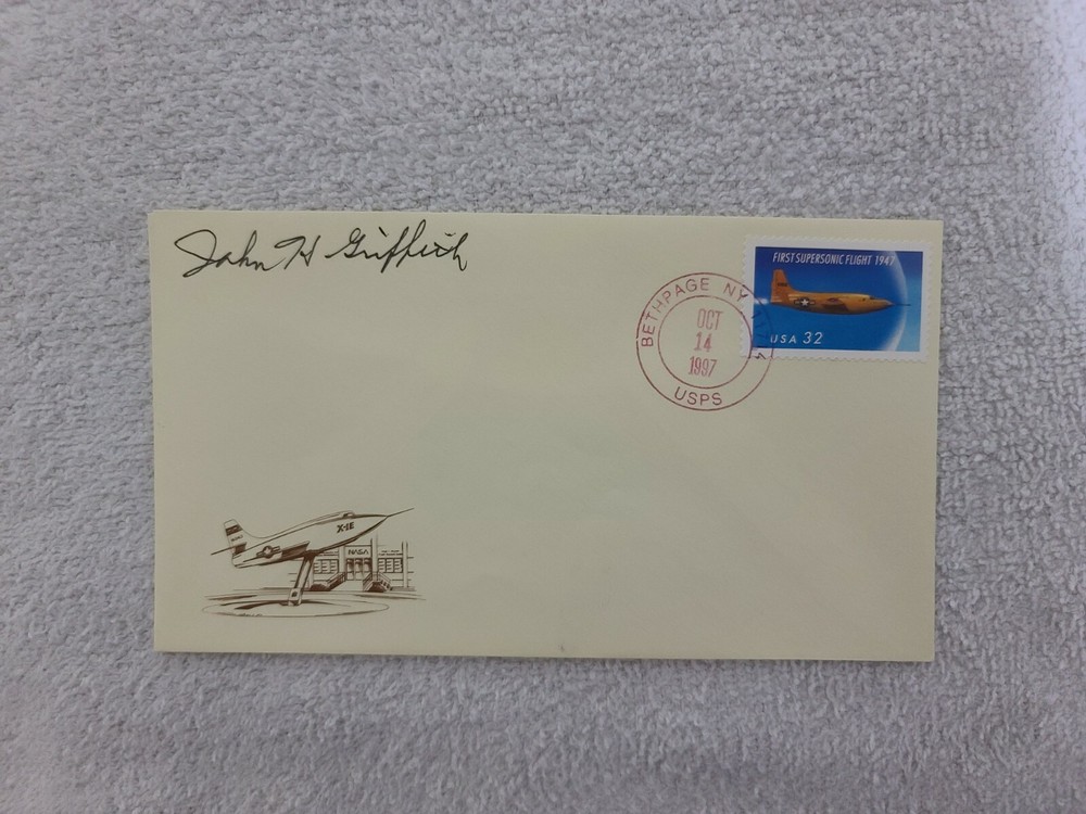 Griffith, John H. Signed Autograph 10/14/97 | Space Cover
