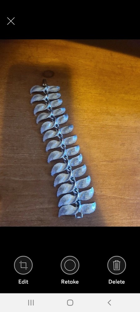 Mad Men Joans Silver Leaf Bracelet