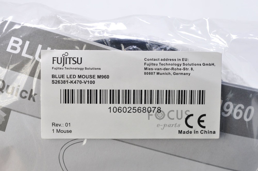 MA960U Original Fujitsu DPI Office Learning Game Notebook Desktop Wired Mouse