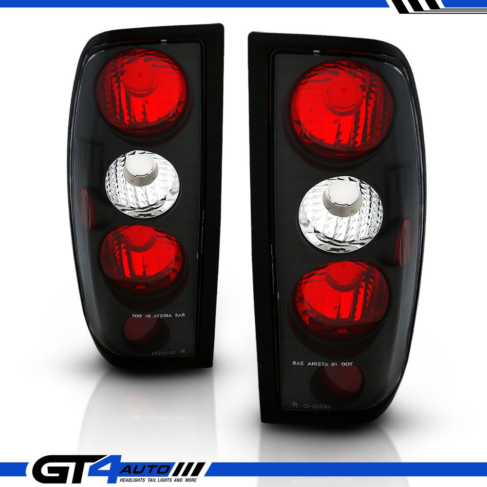 For 2000-2004 Frontier XE SE SC Euro Altezza Black Replacement Tail Light