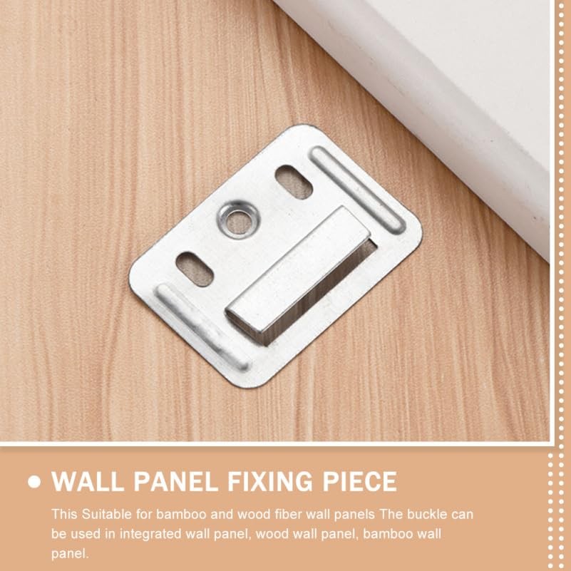 100 Pcs Wall Buckle Interlocking Hanging Bracket Couch Clips Wall Panel Fixings