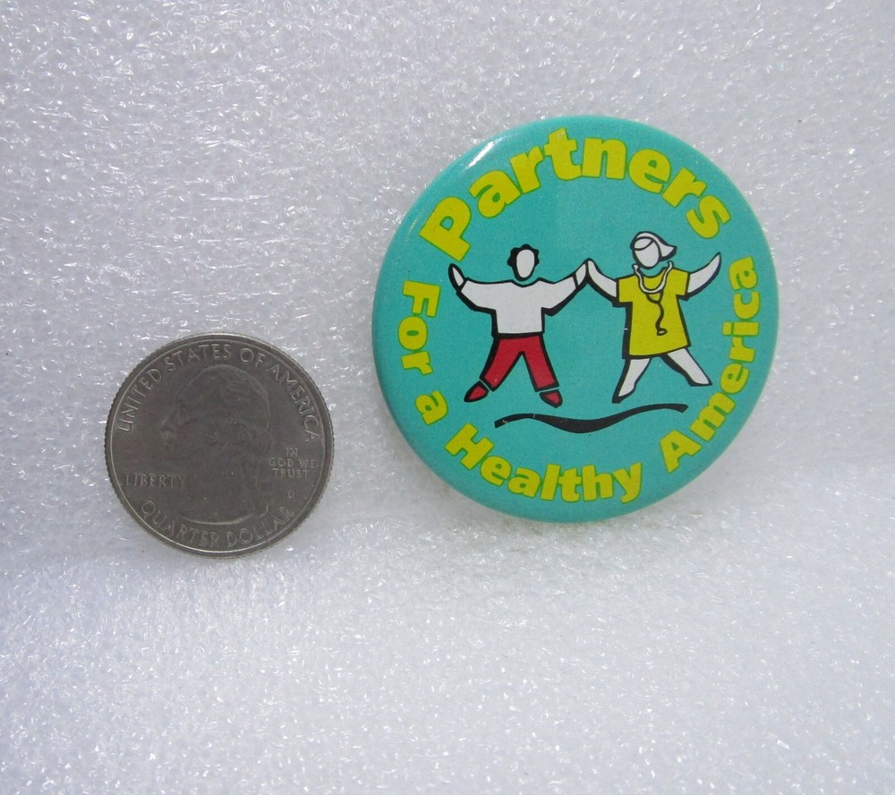 Partners For A Healthy America Button Pin