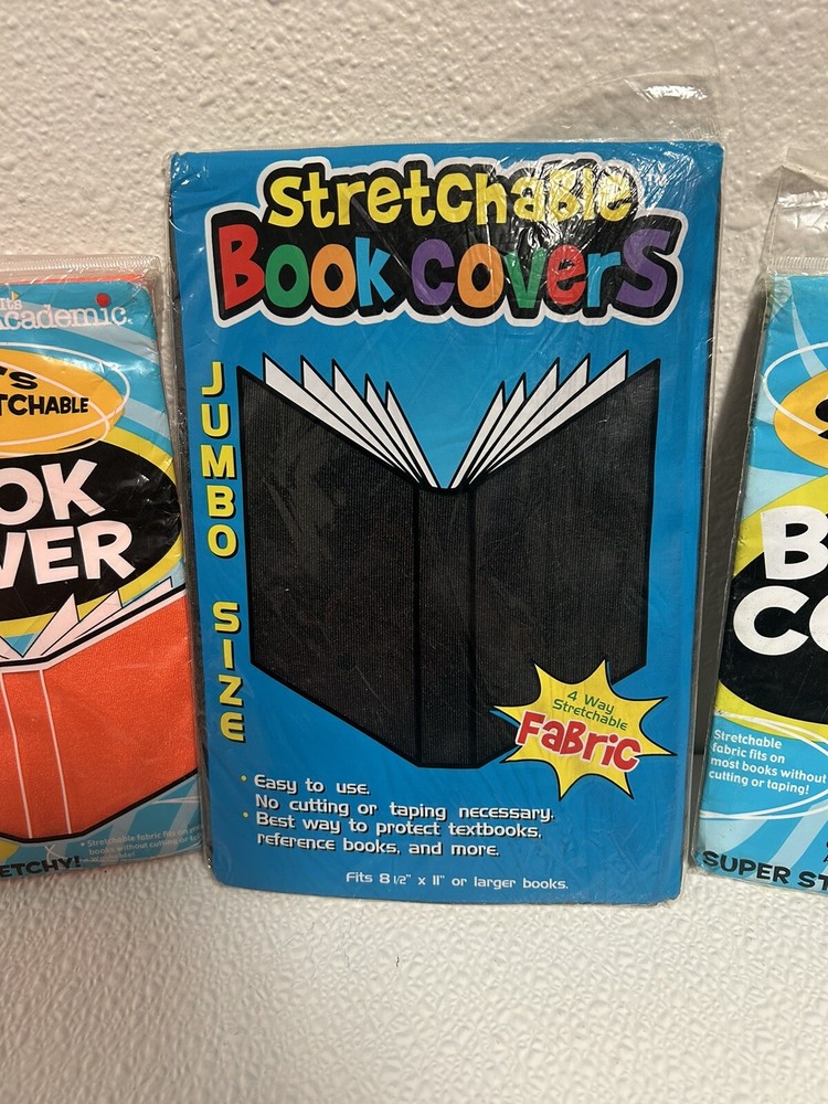 3 Pack: Stretchable Fabric Book Covers Protestors.