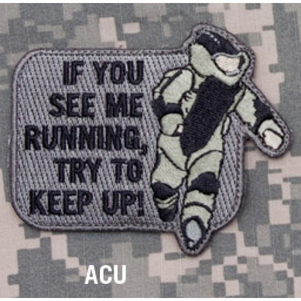 Morale Patch Milspec Monkey EOD RUNNING - KEEP UP - ACU Dark pattern - NEW