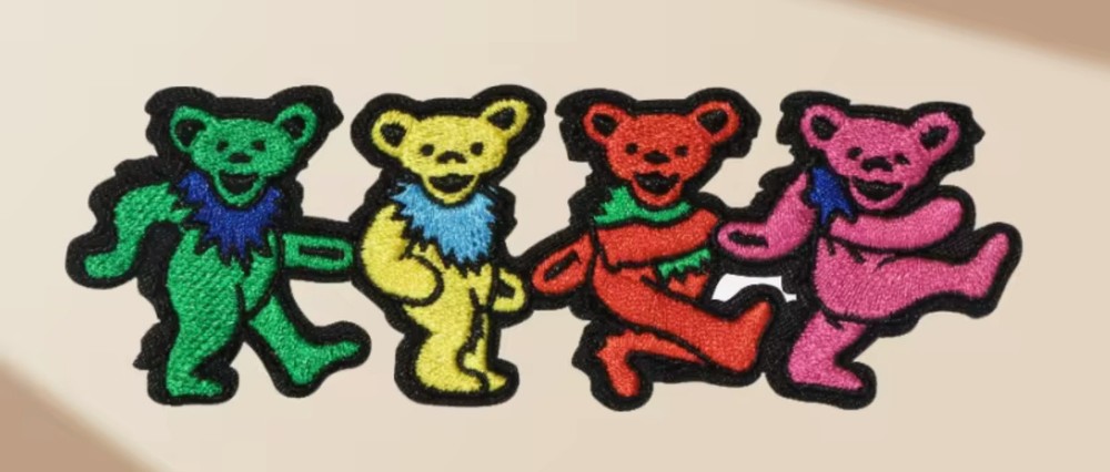 Grateful Dead Patch iron on Dancing Bears patch Embroidered