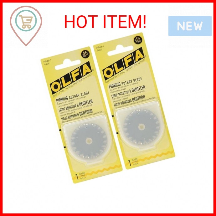 Olfa Rotary Blade Refill 45mm Pinking PIB45-1 (2-Pack)