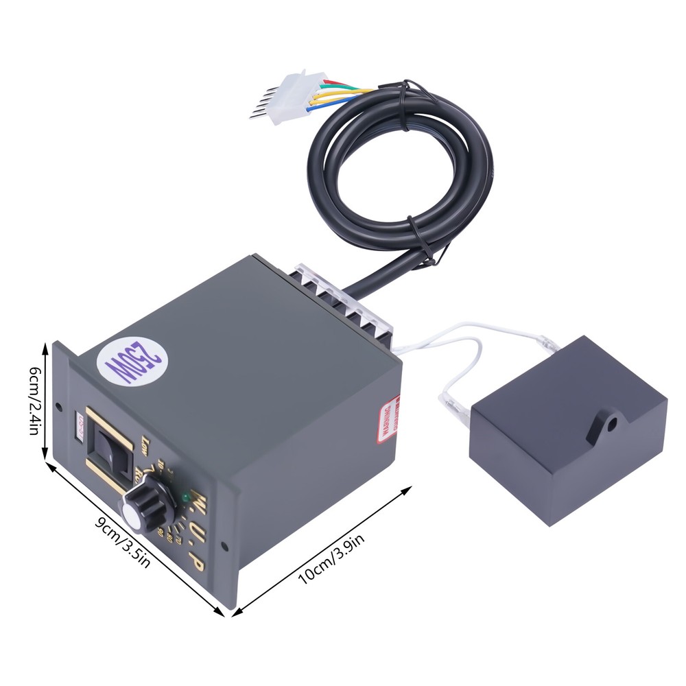 250W 110V AC Gear Motor with Variable Speed Controller and Bracket Single-Phase