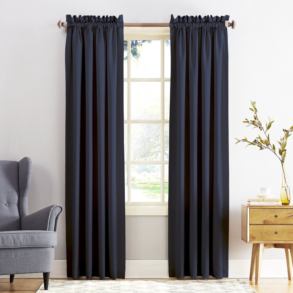 Sun Zero Barrow Energy Efficient Rod Pocket Curtain Single Panel