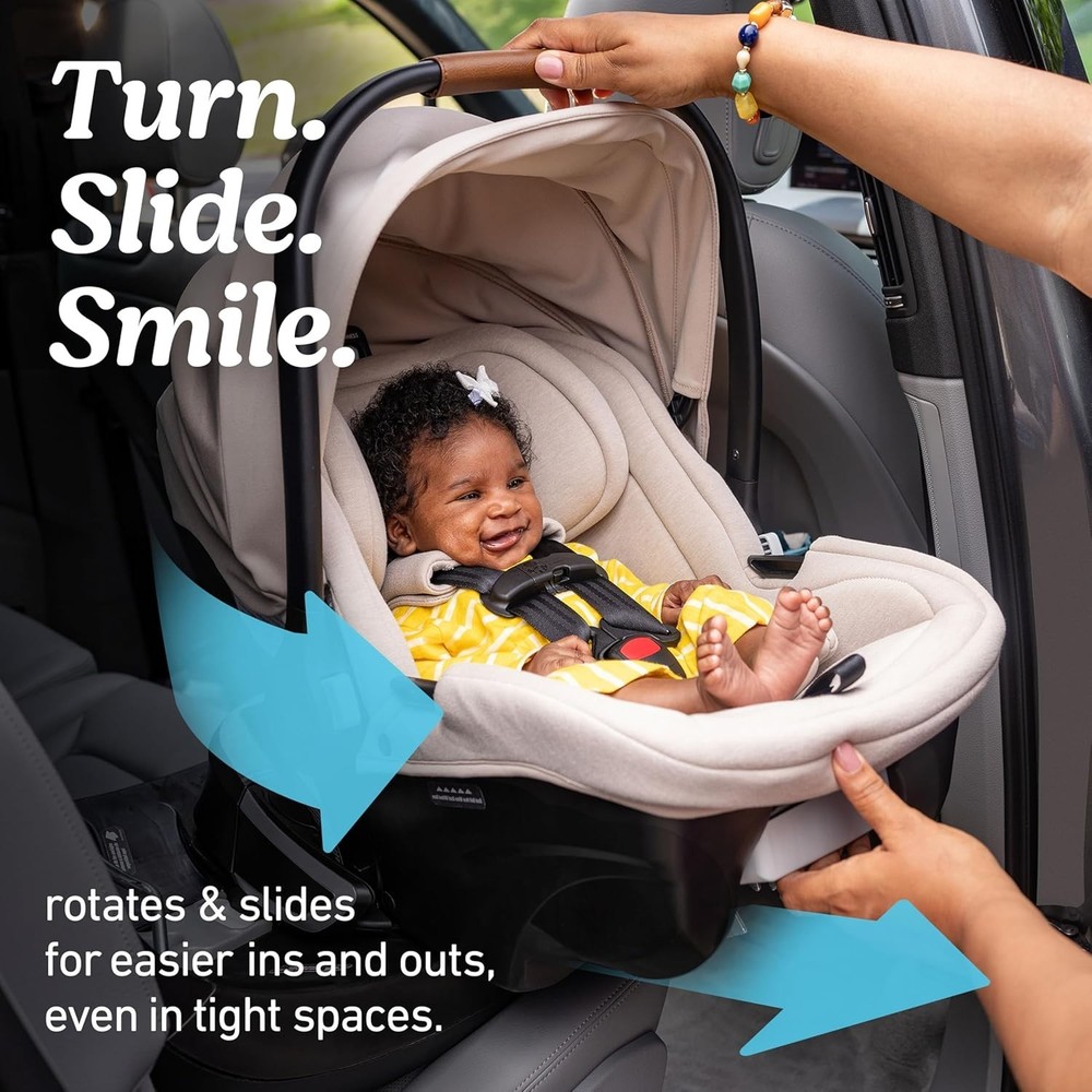 Graco SnugRide Rotating Baby Car with Base Black Reverse-Facing