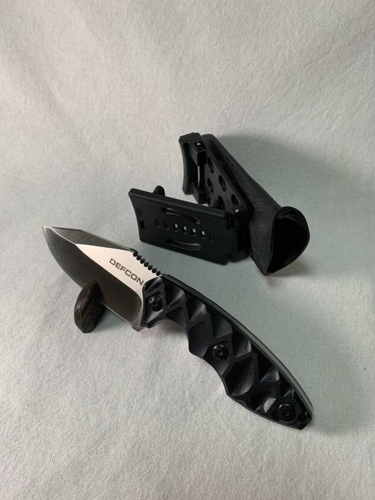 DEFCON HYDRA Fixed Blade Knife D2 Steel G-10 Handle w/Sheath