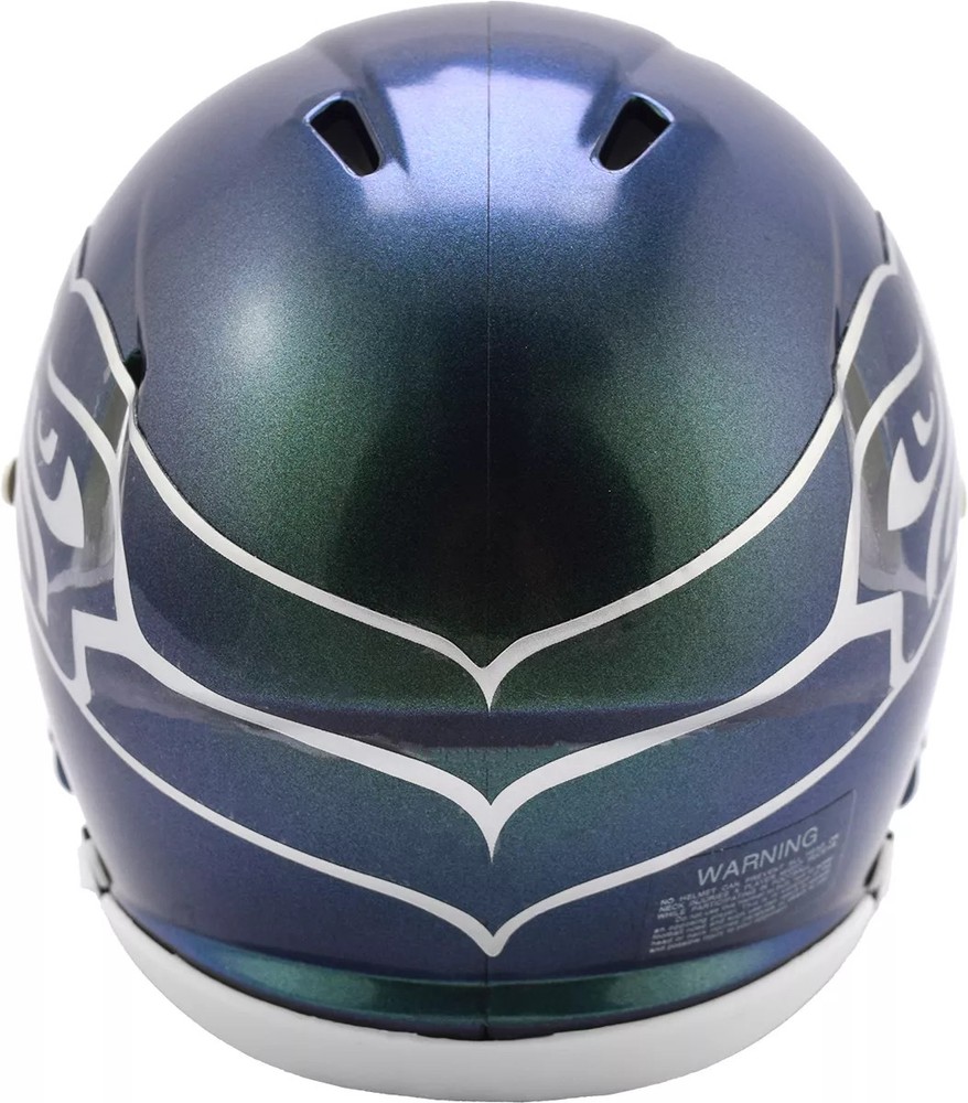 Unsigned Seattle Seahawks Metallic Green Rivalries Speed Mini Helmet