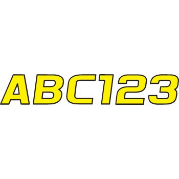 I.D. Sticker Kit - 700 Series - Yellow