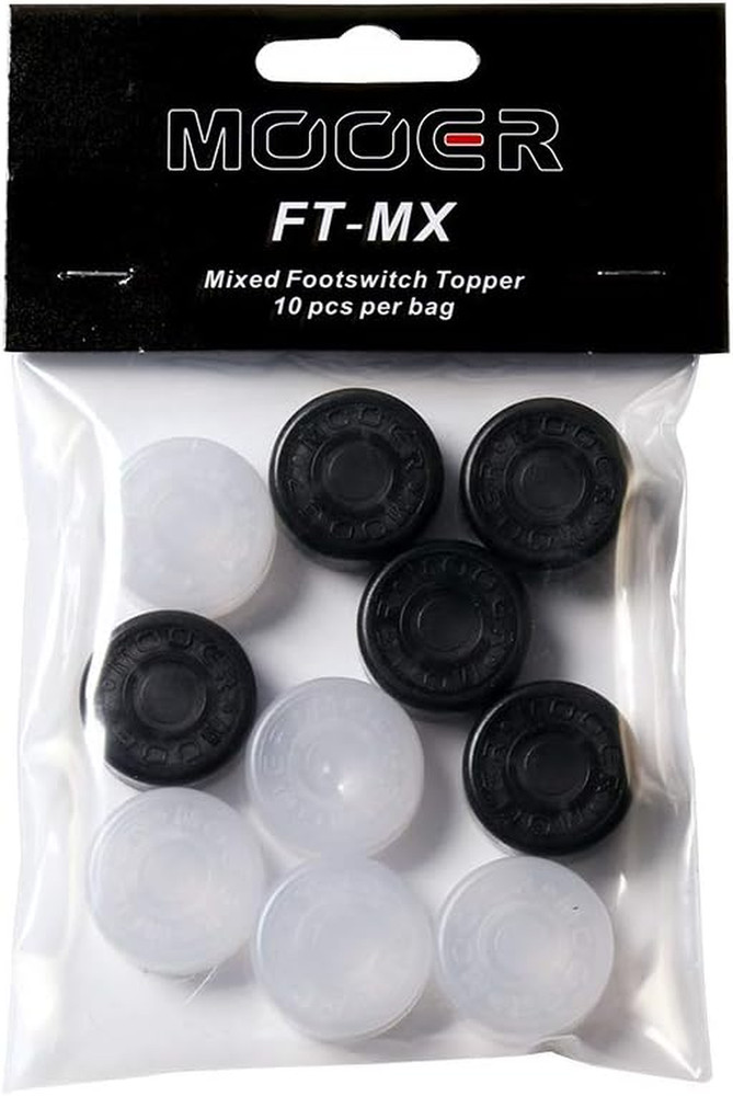 BLACK&WHITE Guitar Effects Pedal Footswitch Toppers