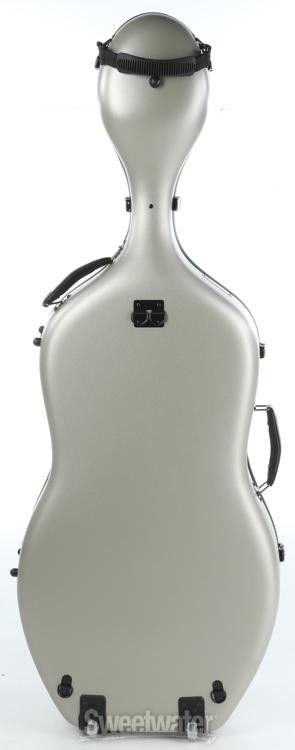 Eastman CACL30 Cello Case with Wheels - 4/4 Size, Silver