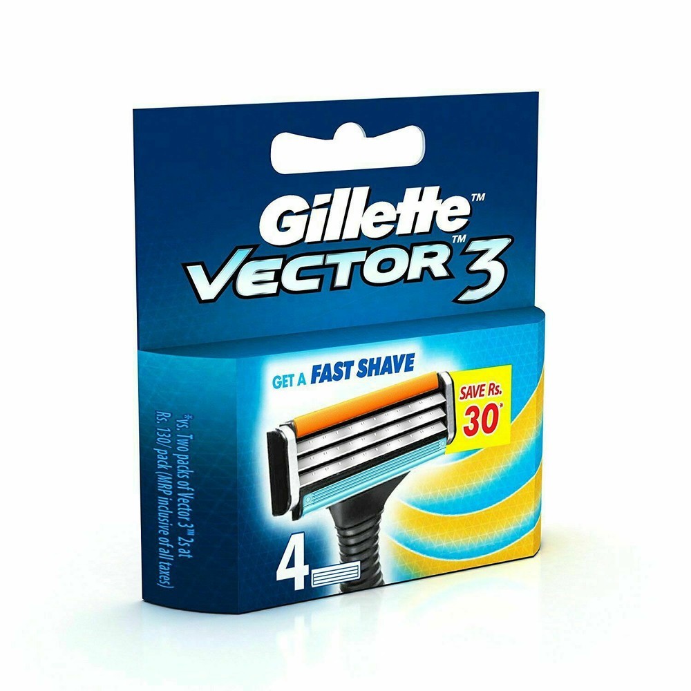 Gillette Vector3 Blades ft Sensor 3 Razor Replacement Refill Cartridge Shaver