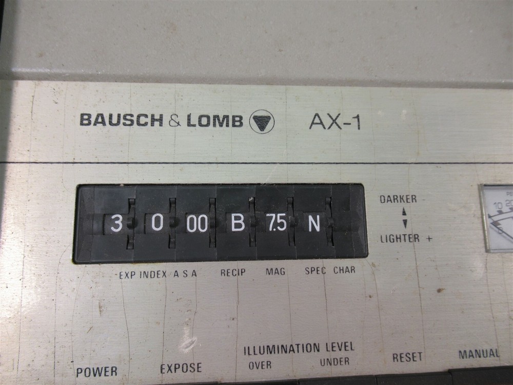 Bausch & Lomb AX-1 Microscope Photography Exposure Light Control Meter