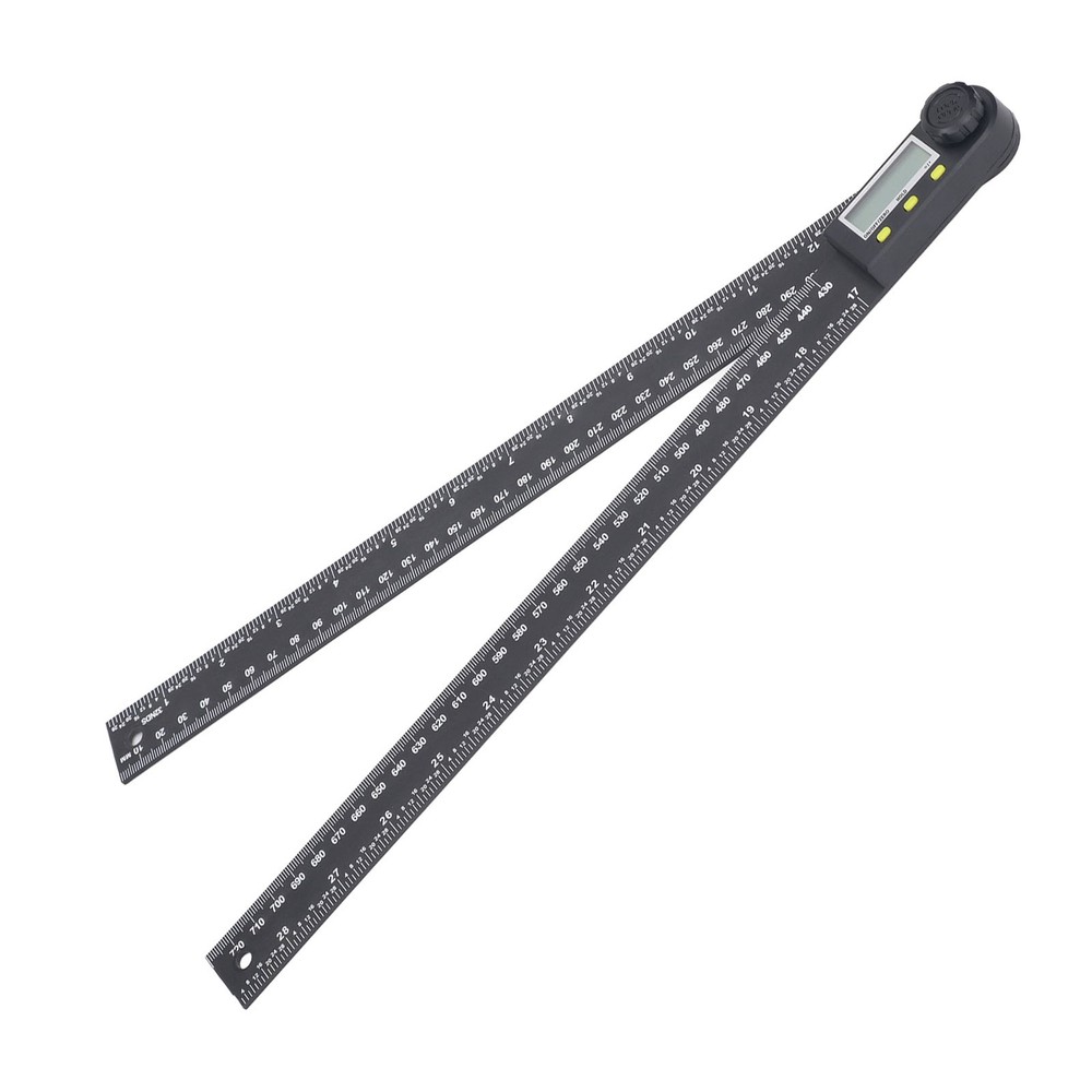 Electronic Angle Ruler LCD Digital Protractor Angle Finder 0‑300mm 0‑360 Degree