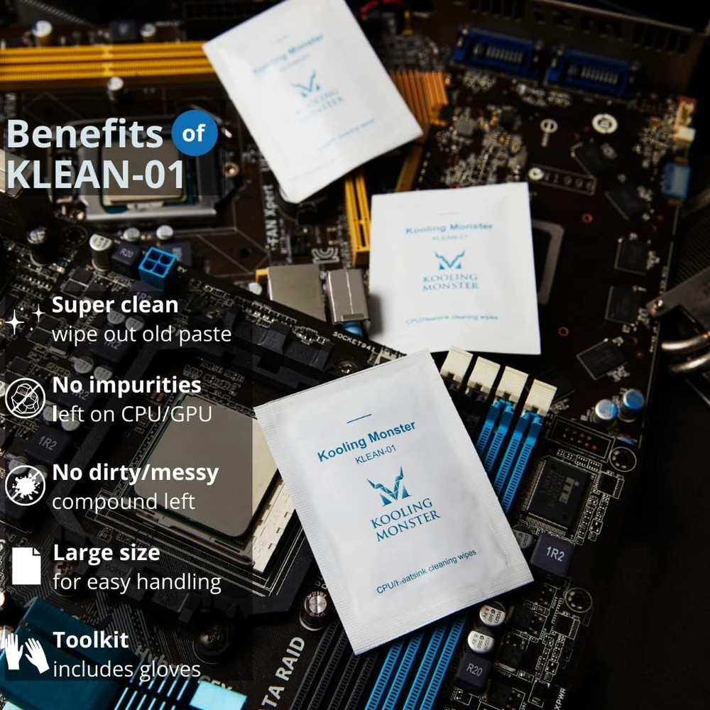 KLEAN-01, Thermal Paste Remover, No Impurities Compound Cleaning...