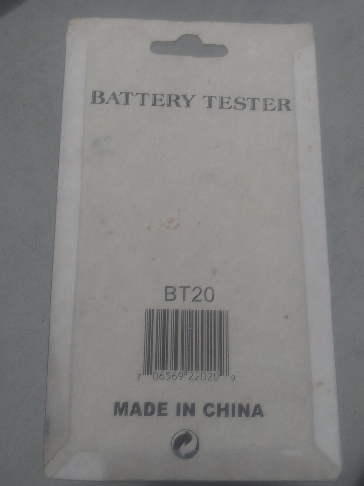 BATTERY TESTER AA/AAA/C/D/9V BUTTON CELL BATTERIES TEST