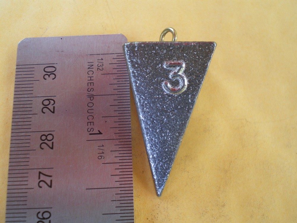 10 PCS. PYRAMID FISHING SINKER 3 OZ.