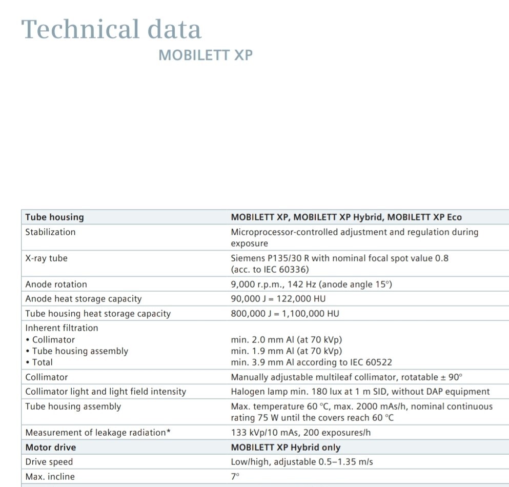 siemens mobilett XP digital