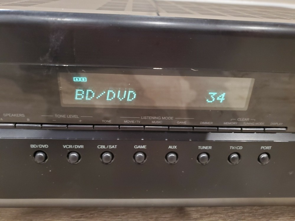 Onkyo TX-SR308 AV Receiver ARC HDMI Connection Tested & Works NO REMOTE CONTROL