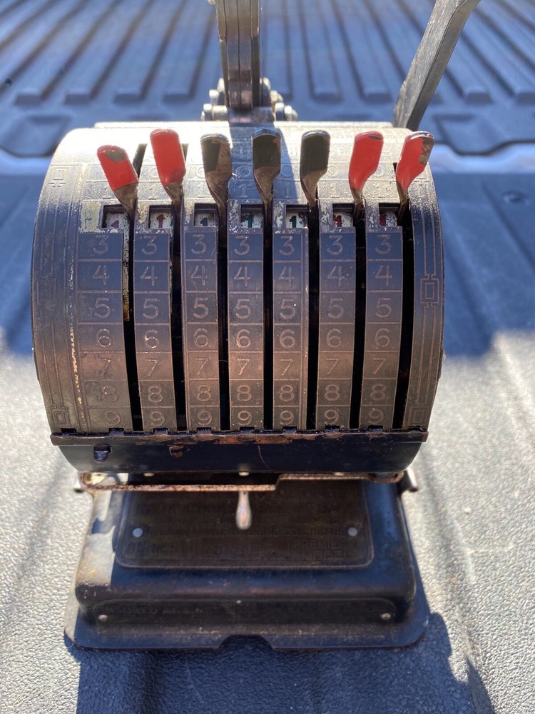 Vintage Check Writer By HEDMAN MFG CO