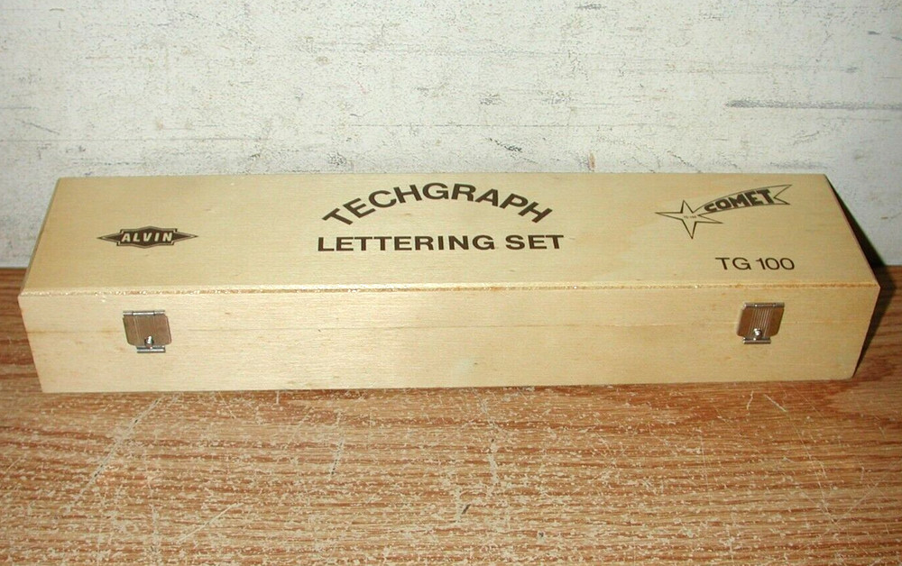 VNTAGE DRAFTING TOOLS: ALVIN TECHGRAPH COMET, POST 1144A SET, BRUNING SLIDE RULE