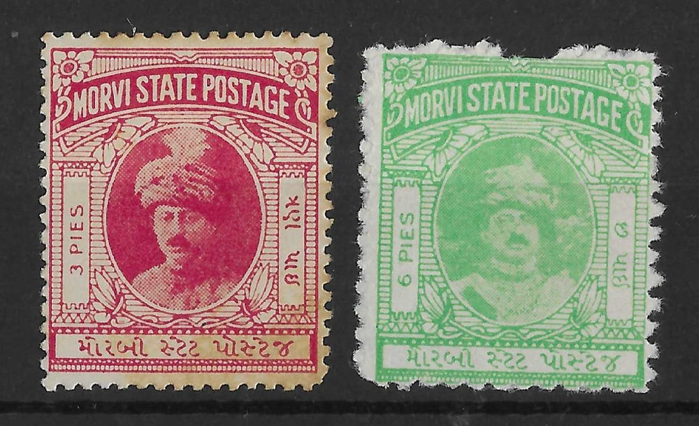 Morvi State 1930's Lakhdirgi Mint (2v)