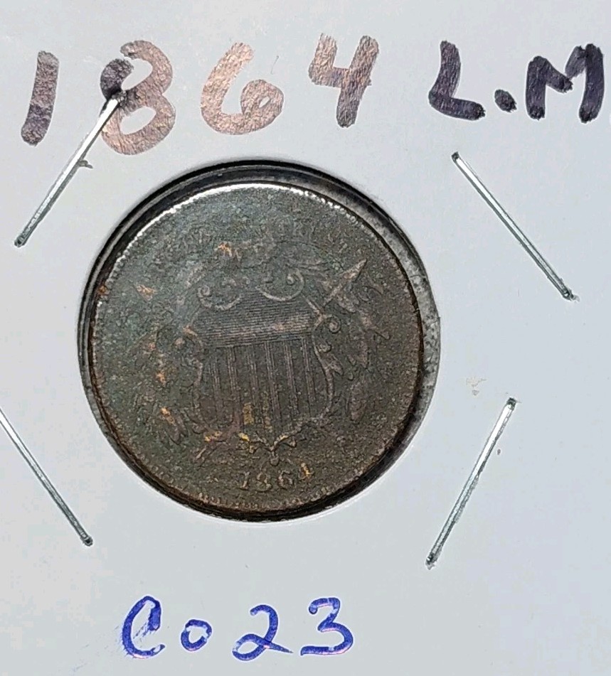 1864 US Two Cent Piece / Type Set Coin #C023 / 2 Cents