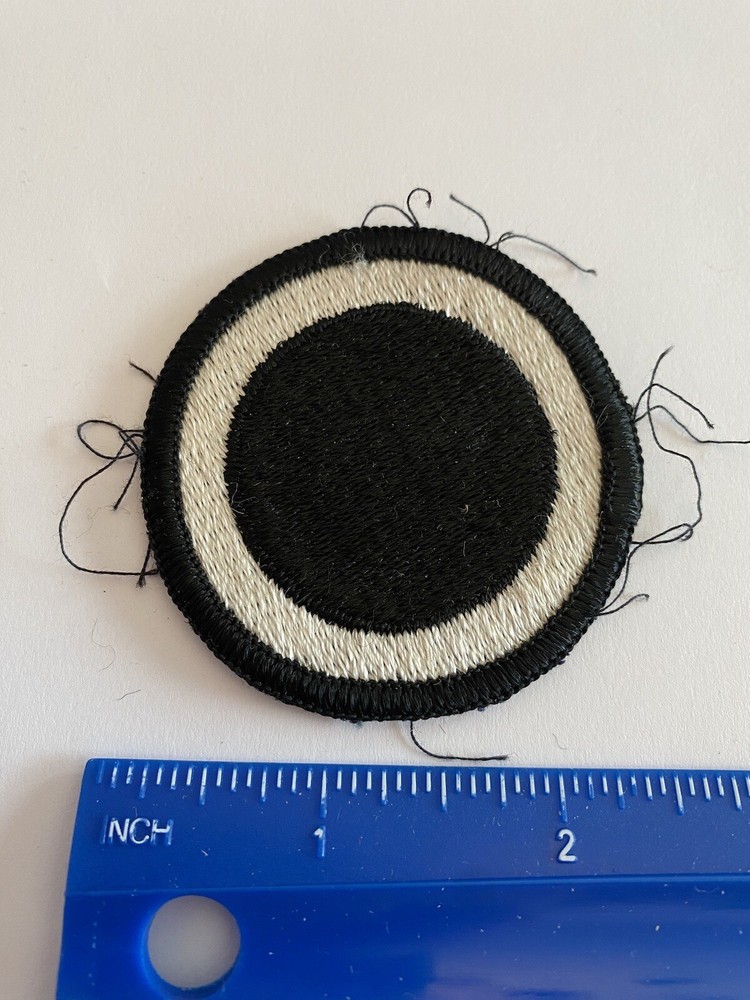 US Army 1st Corps White Black Circle INV5477