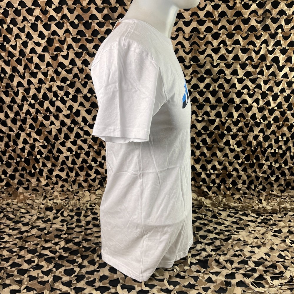 New Dye 2018 Split T-Shirt - White/Blue - Small