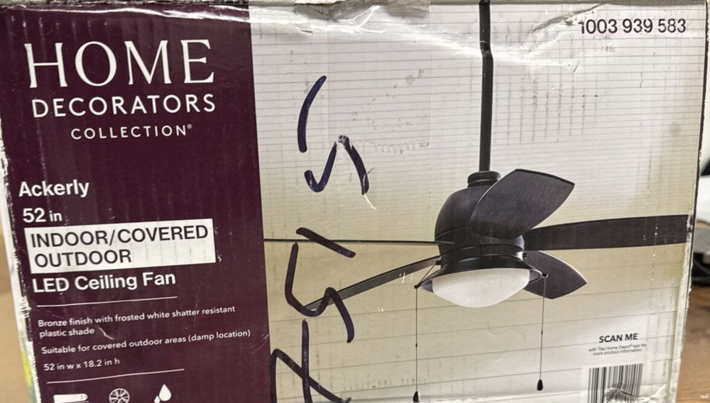 HDC Ackerly 52 in. Bronze Ceiling Fan Replacement Parts 1003 939 583