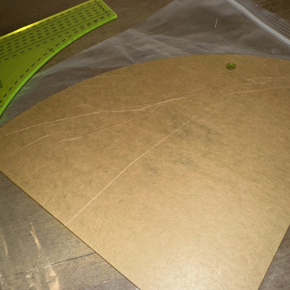 Quilting Stencil Templates Large Drunkard's Path Pattern Plastic 2 PC Set