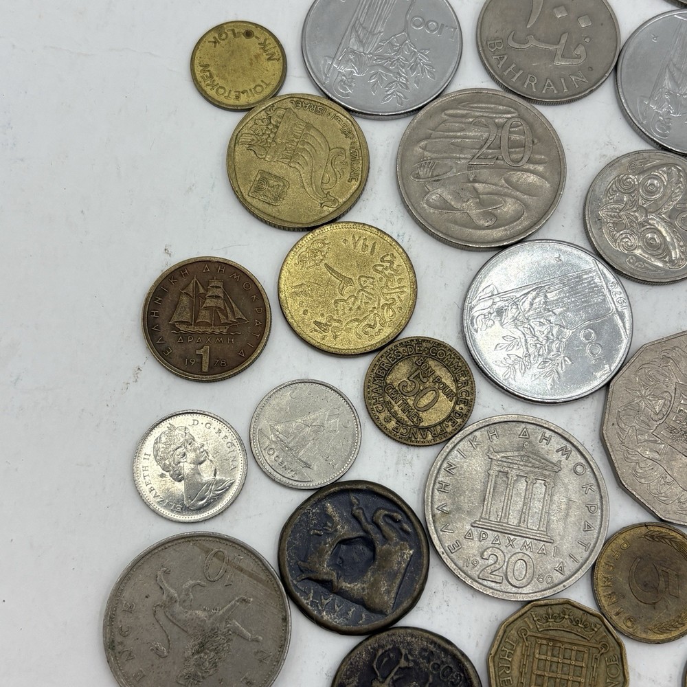 Foreign Coin Lot Mixed Coins Different Years and Multiple Countries