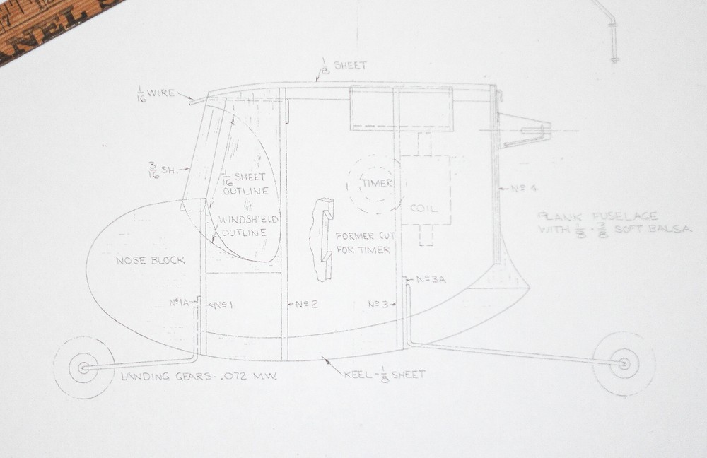 LI'L MISERY PLAN + INSTRUCTIONS for 50" Span Tailless OTFF or RC Model Airplane