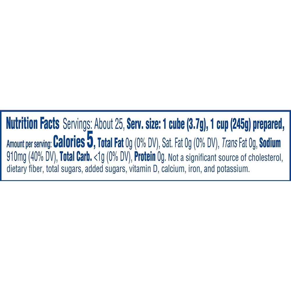 Instant Bouillon Beef Flavored Cubes (3.25 Oz Jar)