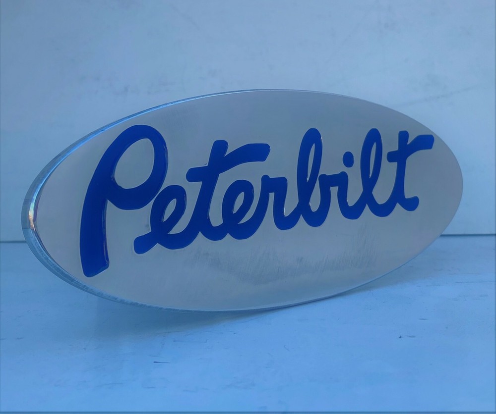peterbilt hitch cover,,expedition,chevy,ford,peterbilt BLUE